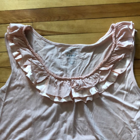 Old Navy ruffle collar tank top peach XXL - Picture 2 of 6